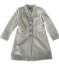 Neuer beigefarbener ADAGIO Damenmantel  Wolle/Kaschmir Klassische Form, Gr. 38