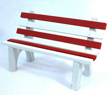 kleine Bank 16 x 10 cm rot-Weiss Sitzbank für Kantensitzer 