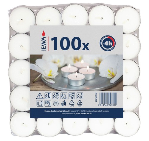 Teelichter weiß ewa 400 - ewa,