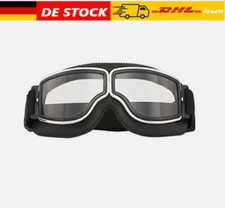 Motorradbrille für Brillenträger Fliegerbrille Boarder Retro Piloten Goggles DHL