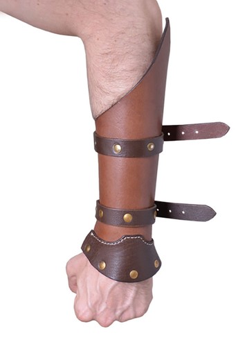 Lederarmschienen warrior paar - lederarmschienen,