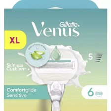 Gillette Venus ComfortGlide 5 Sensitive, 6 Ersatzklingen