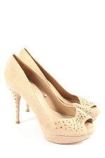 ZARA WOMAN Peeptoe Pumps Damen Pumps Gr. DE 40 nude Glanz-Optik