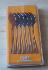 6 Suppentassenlöffel - Robbe & Berking - Mod. York - Edelstahl 18/8