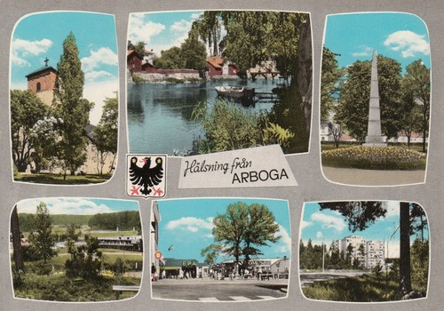 Post card hälsing fran - hälsing,