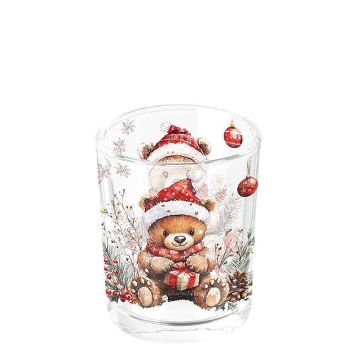 Teelichthalter glas teddy s - teelichthalter,,