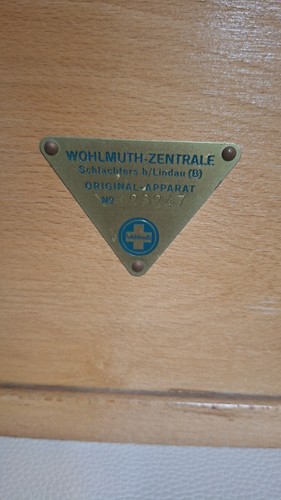 Antiker wohlmuth apparat - wohlmuth-apparat, |