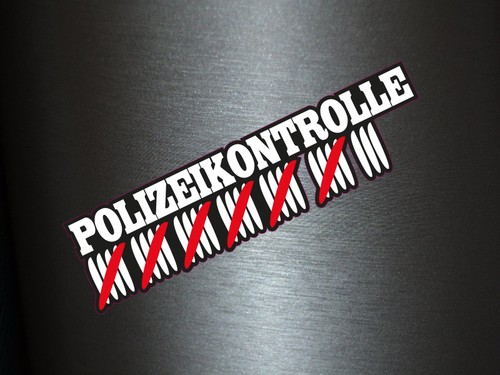 Aufkleber polizeikontrolle - 1, x