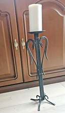 XXL Gothic Kerzenständer Schmiedeeisen Vintage Deko Mittelalter Emo Gothic