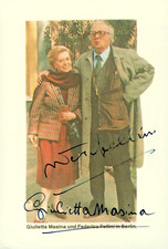 Federico Fellini +1993 und seine Frau Giulietta Masina +1994  1980 Foto 9x13