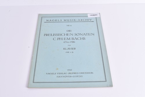 Notenbuch em bach die - ph., em.