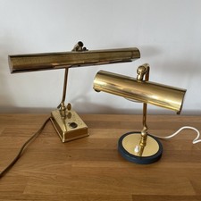 2 x Messing Tischlampe Klavier