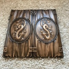 Kunstwerk BACKGAMMON - Drache