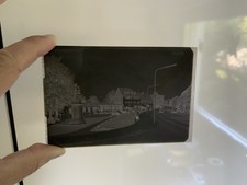 Alte Foto Glasplatte Negativ Glasnegativ Adlerplatz Achern Baden Ortenau Bühl