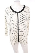 ZARA Bluse Punkte M weiß