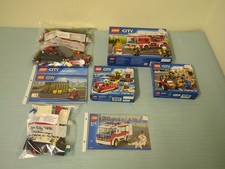 Lego City 60108, 60107, 60106, 60088, 7890, Feuerwehr Sammlung, 5 Sets, 