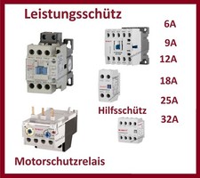 Leistungsschütz Magnetschütz Motorschutzrelais Hilfsschütz  9A,12A,18A,25A,32A