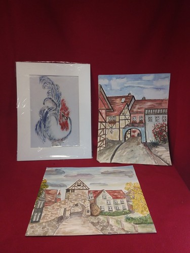 Alte aquarelle wasserfarben - aquarelle,