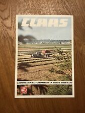 Orig. CLAAS Ladewagen Autonom Prospekt Brochure FENDT Traktor Schlepper A1