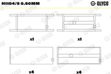 Glyco h1104 50mm - glyco, 0.50mm