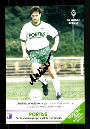 Autogrammkarte werder - 10,