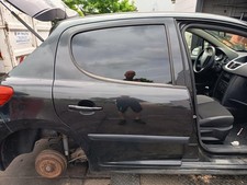 Peugeot 207 original Tür hinten rechts Fond EXL Obsidianschwarz Bj 2008