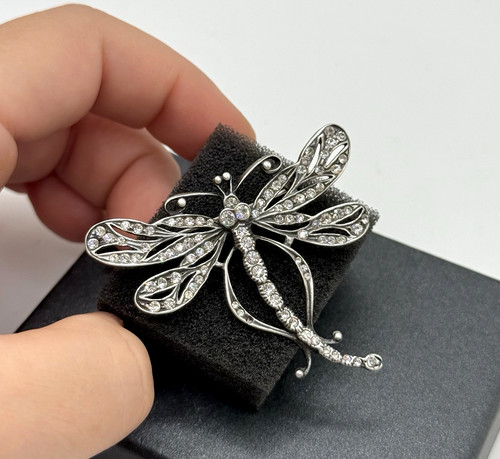 925 silber libellen brosche - 925, libellen-brosche
