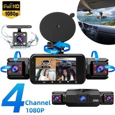 4 Kanal Dashcam Auto KFZ Kamera Video Recorder G-sensor 1080P mit 8 IR-Leuchten