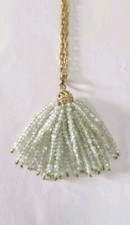 Chrysopras Quaste mit  schöner   Kette 