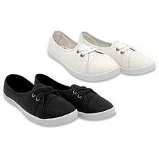 HAILYS Damen Turnschuh Sneaker Ballerina Schuhe leicht 2-Loch-Schnürung