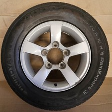 1 orig. Suzuki Jimny Samurai Alufelge 5,5x15 ET5, 43210-76J11, SR 205/70 R15 6mm