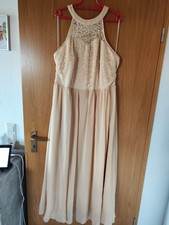 Abendkleid Damen Champagner Gr. 3XL