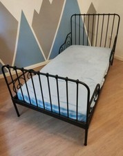 Ikea Minnen Kinderbett Länge verstellbar o.Gästebett / Metallbett 80x200