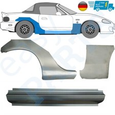 Für Mazda MX-5 NB 1998- Hinten + Vorne Kotflügel Reparaturblech + Schweller Satz