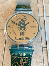 Original MAXI Swatch Olympic Games Atlanta 1996 - (Wanduhr / Wallclock)