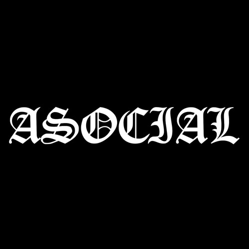 Asocial patch silkscreen - asocial, ,