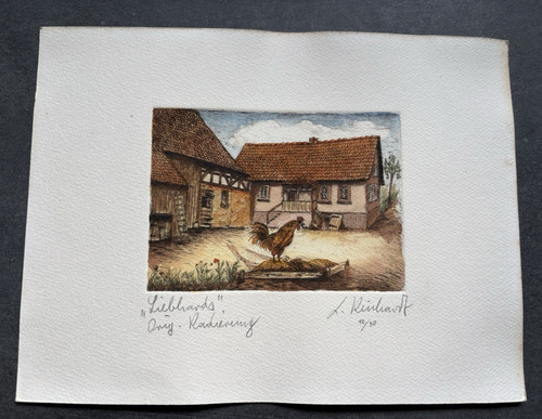 Reinhardt orig radierung - l.,