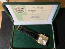 ZENITH HERREN UHR HANDAUFZUG VINTAGE 29 x39MM 1STAHL RAR ARMBANDUHR 