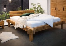 Natur Echtholz Balkenbett