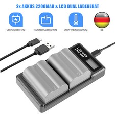 2x2200mAh EN-EL3e Akku & LCD