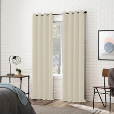 2x Vorhang mit Ösen Blickdicht Gardinen Schallschutz mit 360g/m² Thermovorhang