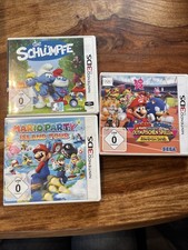 Nintendo 3DS Spiele Sammlung -Mario Party -Schlümpfe-Mario &sonic