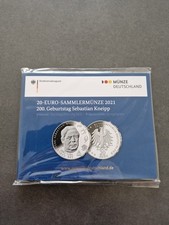 Sebastian Kneipp 200. Geburtstag 20 Euro Silber 2021 Deutschland PP