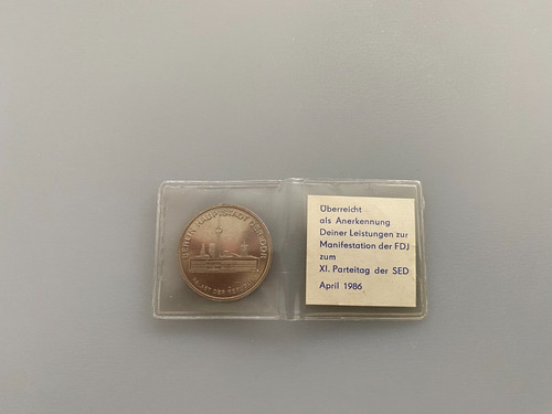 Medaille parteitag der sed - medaille,