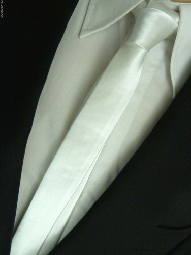 Neu schmale satin krawatte - neu,