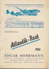 ATLANTIK-Post 1950 E.Mohrmann, Hamburg "Sonderofferte Nr.13" Preisliste m.Fotos