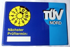 Original TÜV NORD Tankstelle Emaileschild 60cm x42cm Schild Emailschild Plakette
