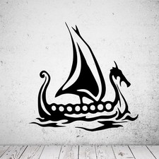 Wandtattoo Wikingerschiff