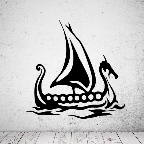 Wandtattoo wikingerschiff - wandtattoo,