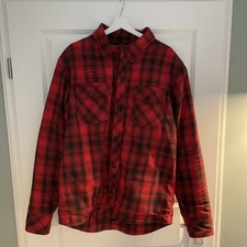 Motorradjacke Fastway Textil (Gr. XL) Schwarz Rot mit Protektoren